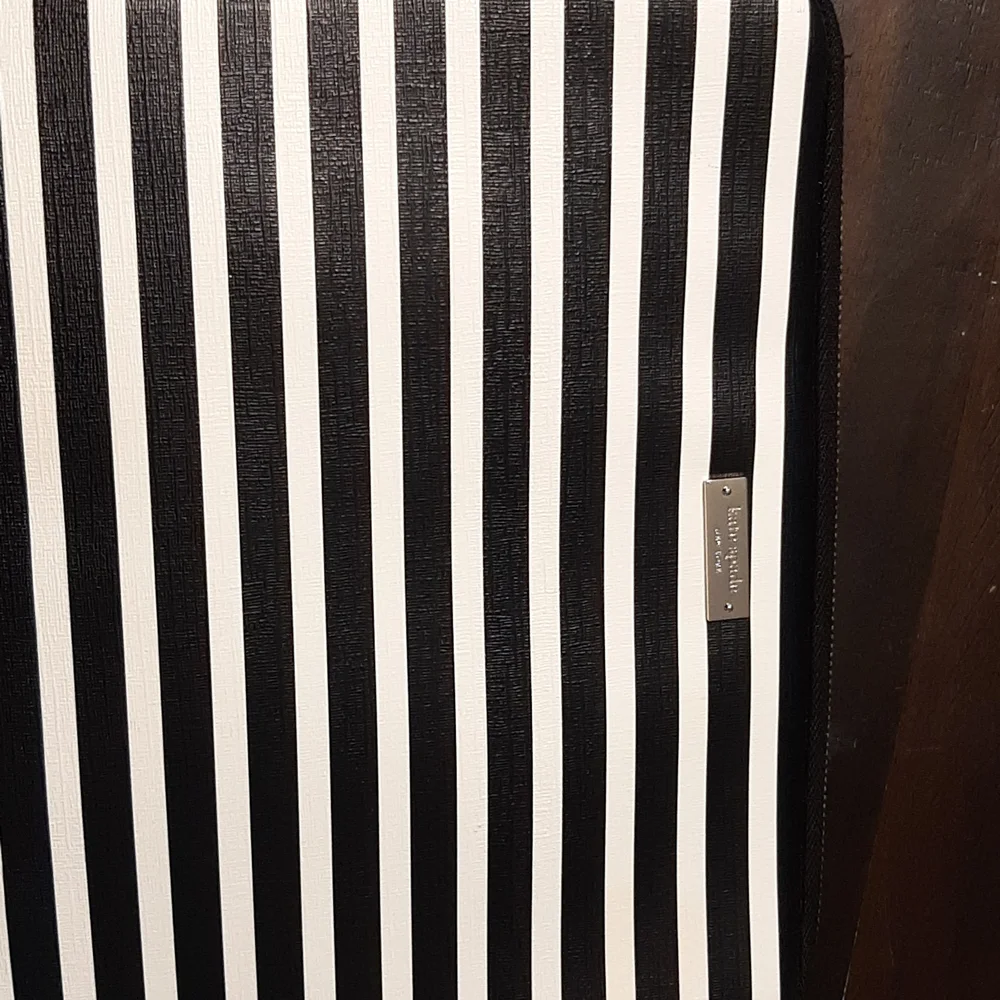 Black and White striped IPad case